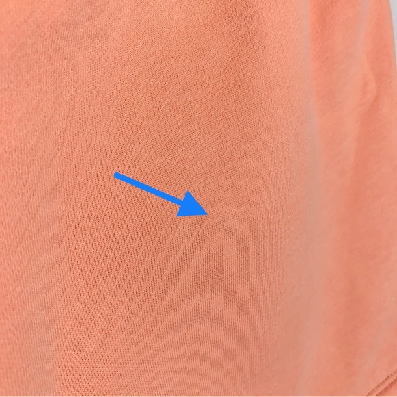 Pangaia 365 Midweight Set: Crew Sweatshirt & Shorts (Sz S/XS) Peach Perfect - Picture 15 of 16